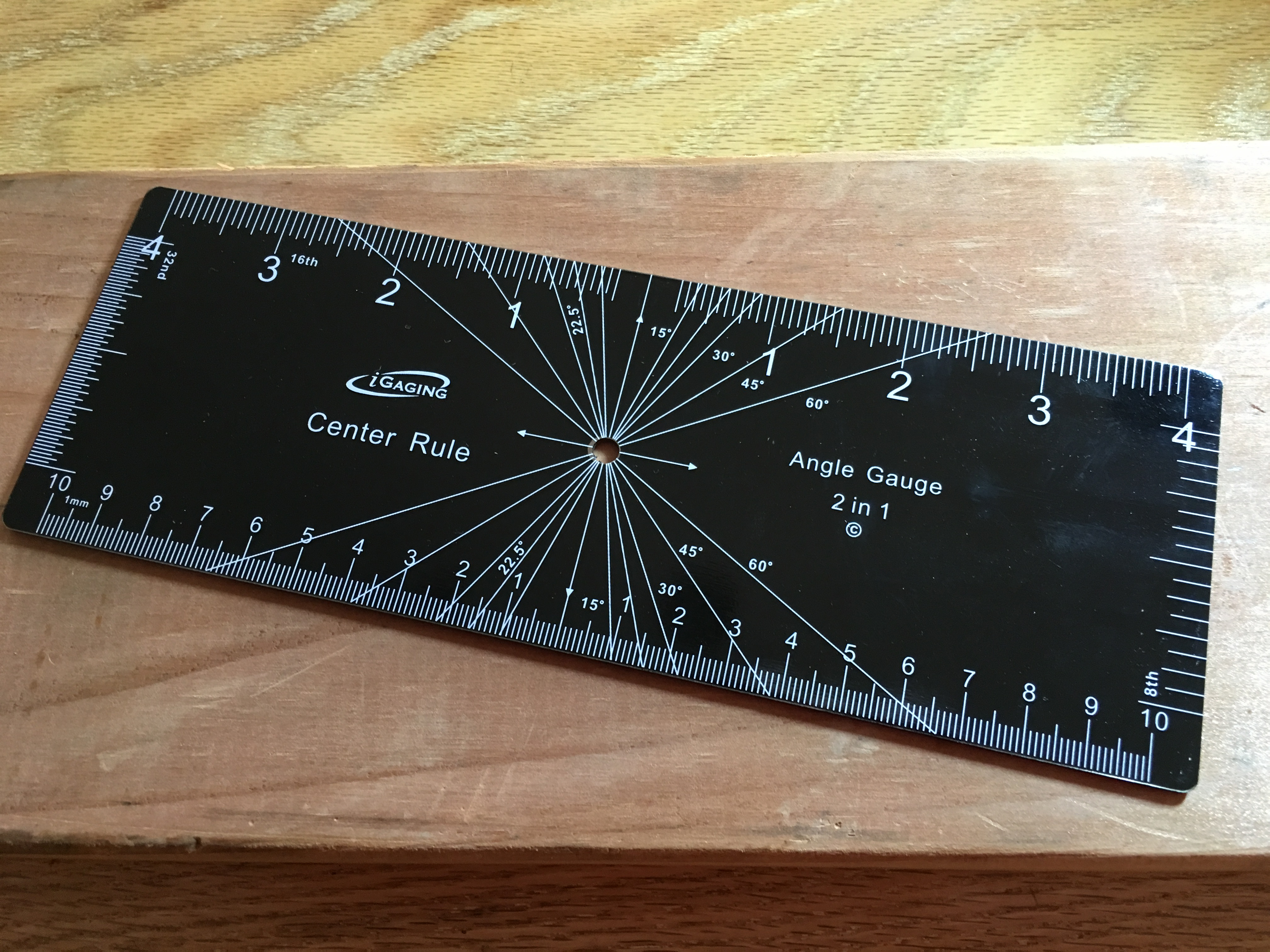Igaging Center Rule and Angle Gauge