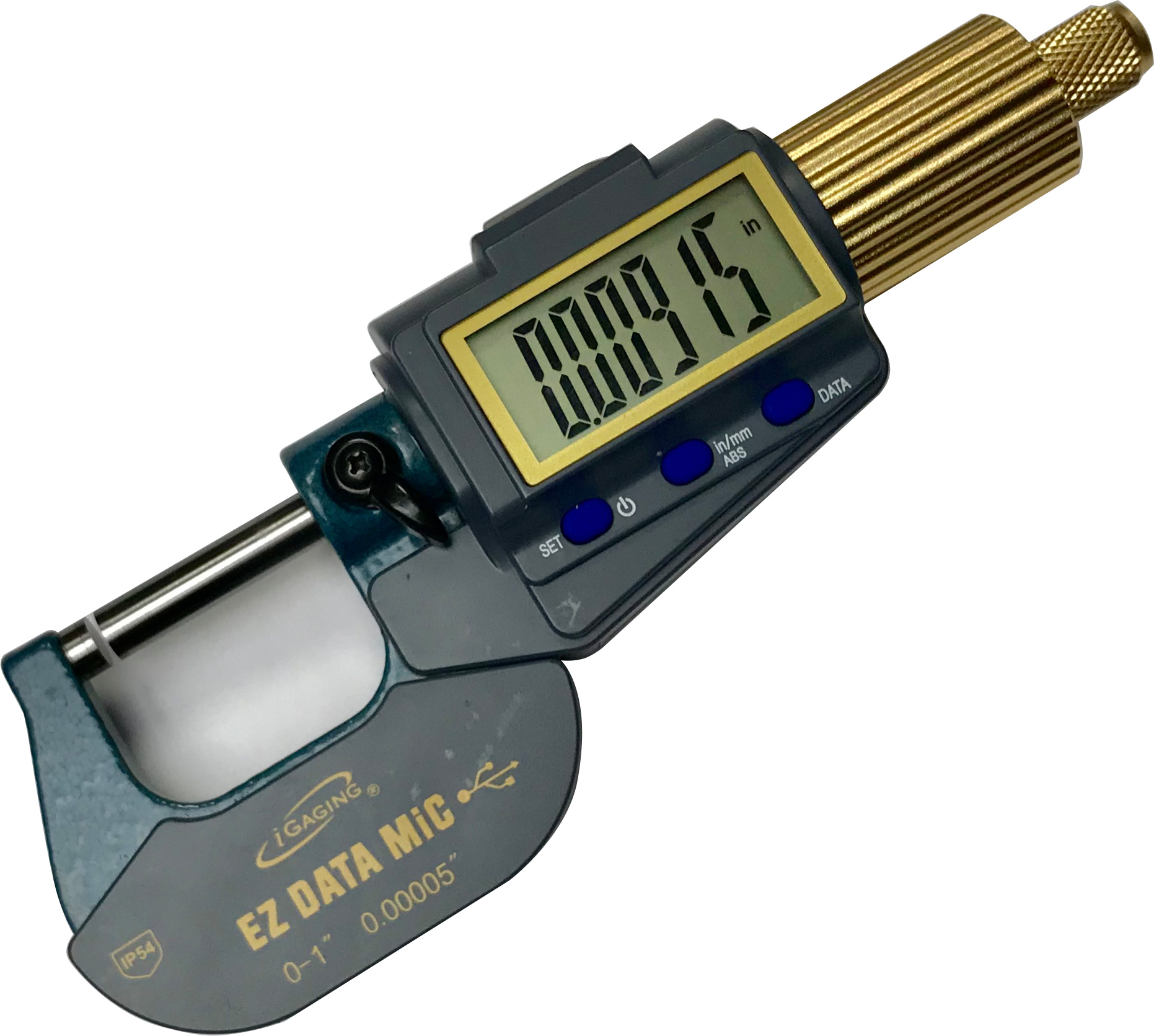 iGAGING IP54 EZ Data Micrometer 0-1"