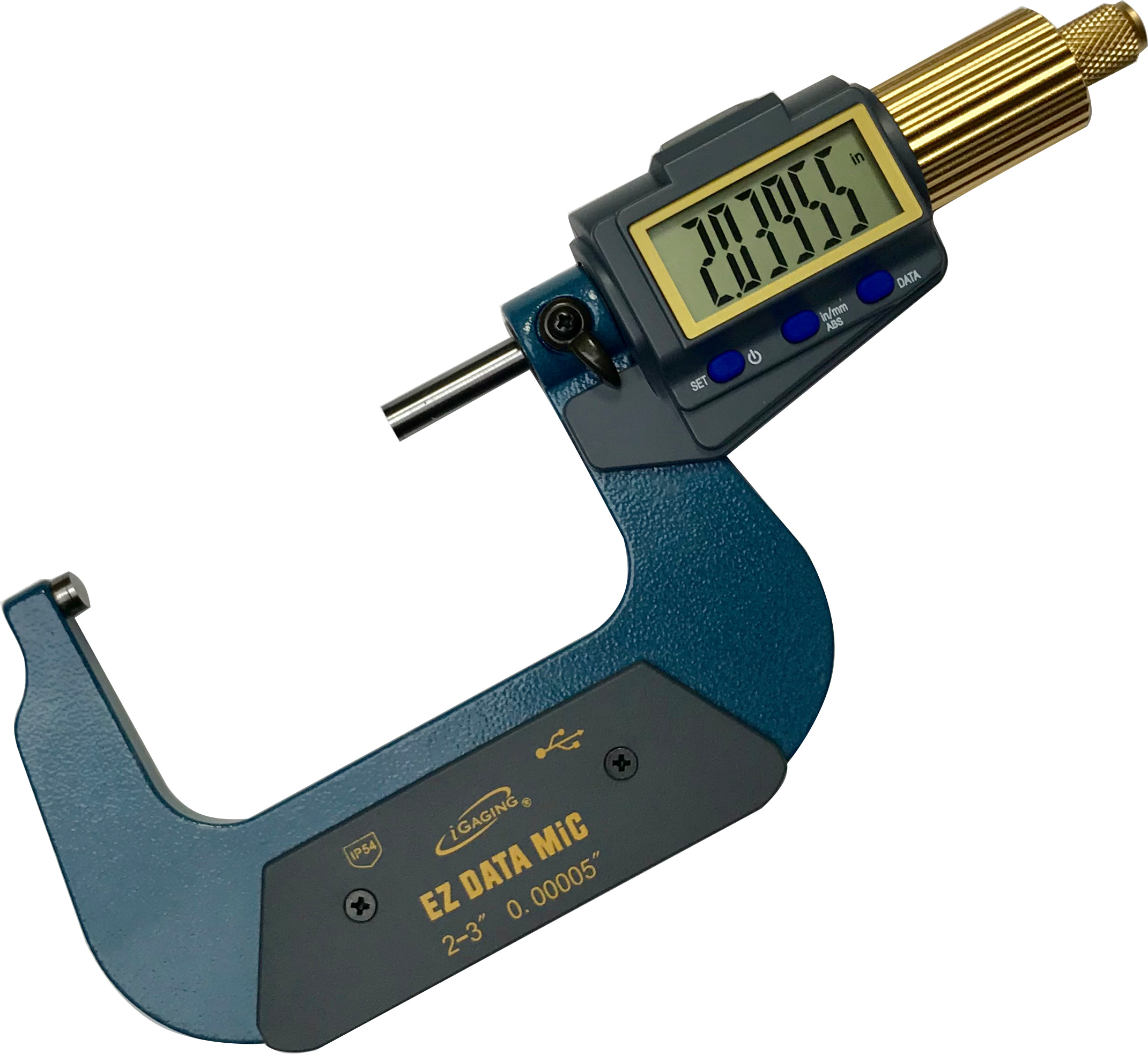 iGAGING IP54 EZ Data Micrometer 2-3"