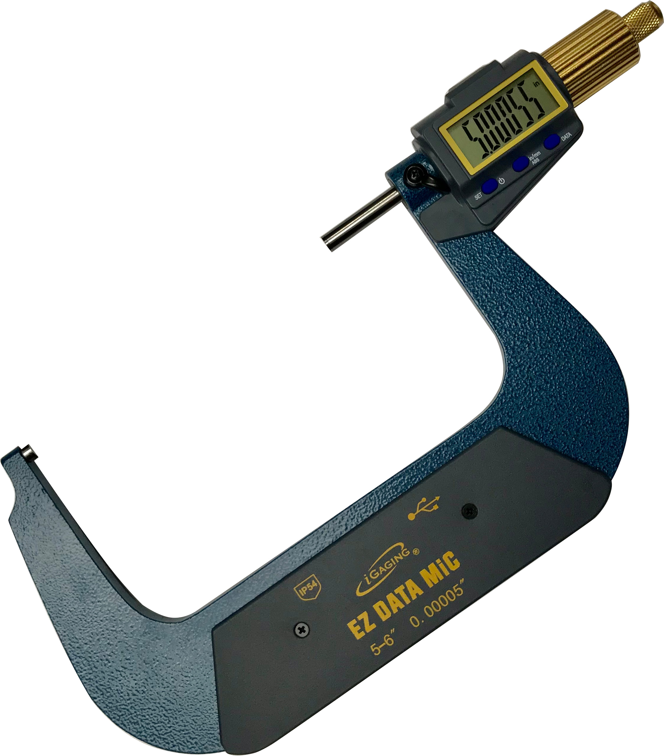 iGAGING IP54 EZ Data Micrometer 5-6"