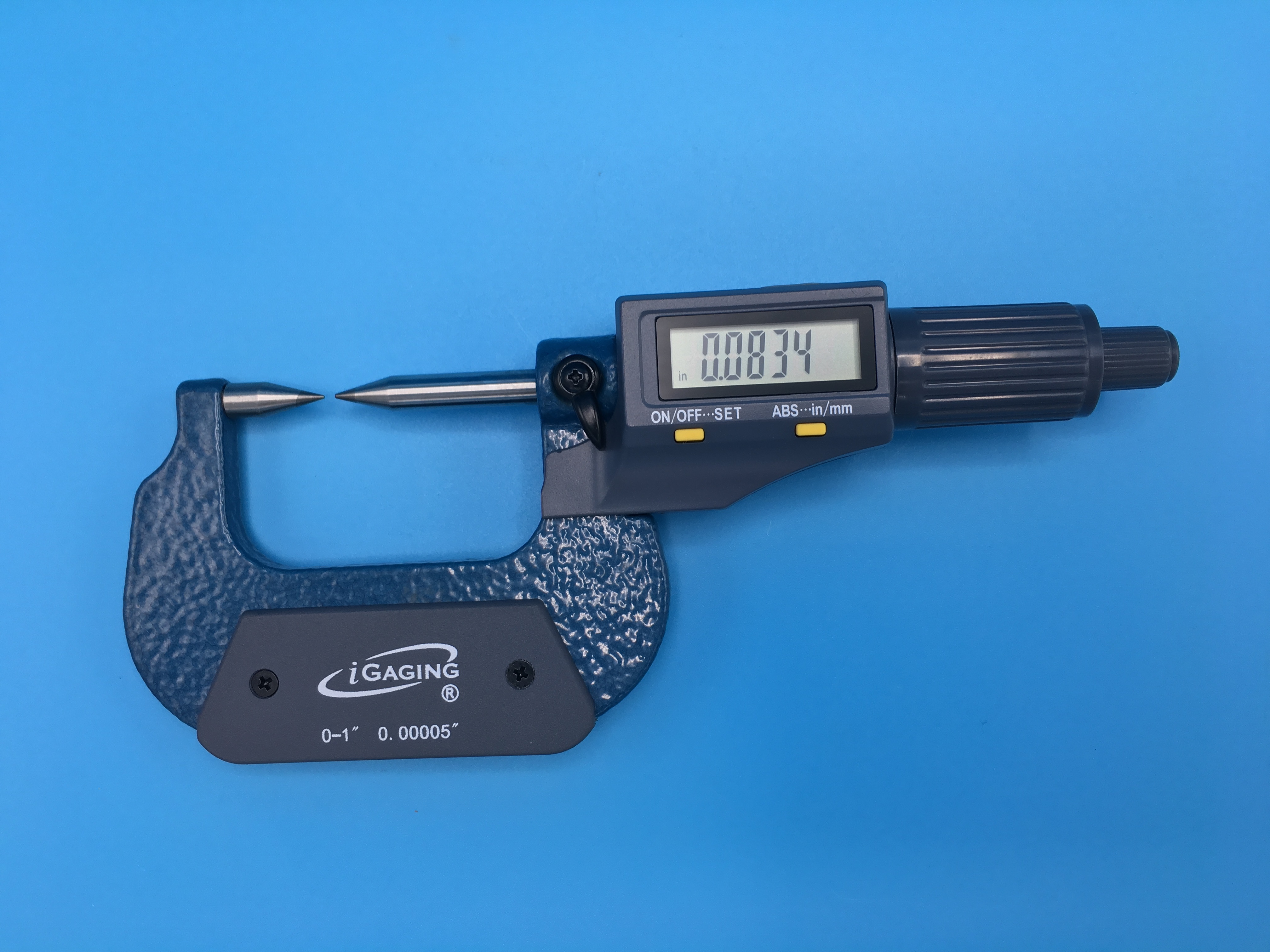 iGaging 35-040-201 Point Micrometer Outside Digital Electronic with Large Display