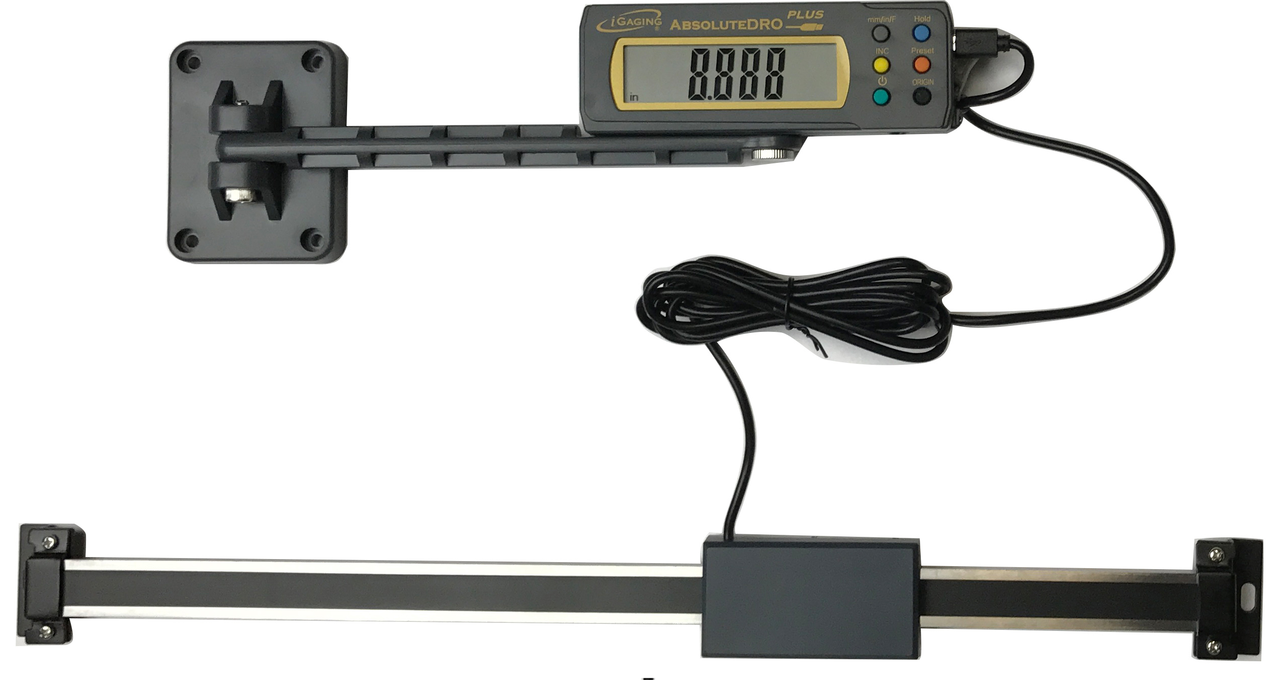 Absolute DRO Digital Readout 6"/150mm Read Out Stainless Steel Beam