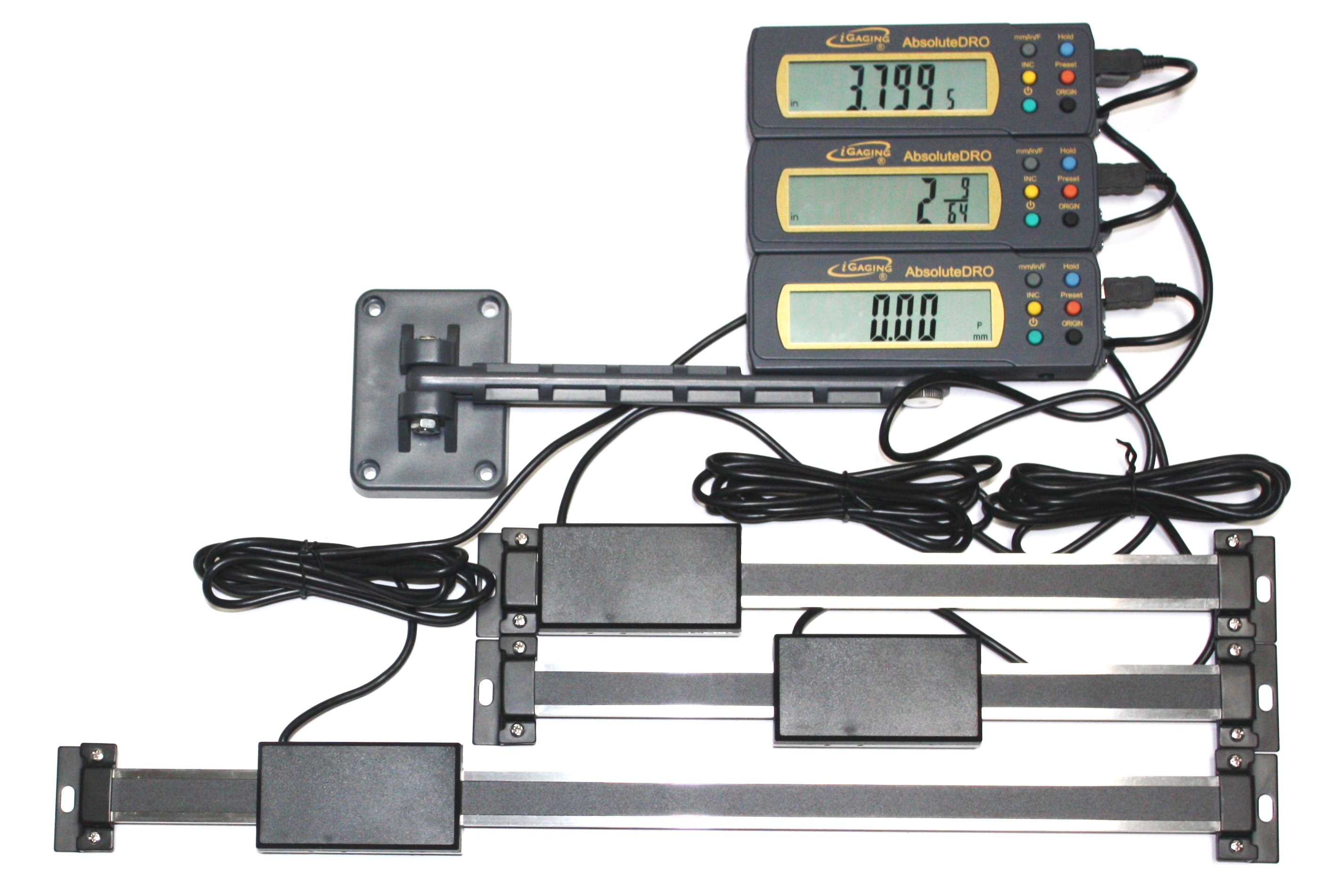 Absolute DRO Digital Readout 12"/300mm Read Out Stainless Steel Beam