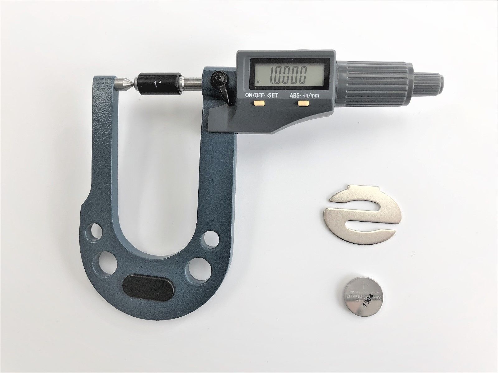 Disc Brake Rotor Micrometer 0.3"-1.3" /0.00005" Deep Reach Elec. Digital