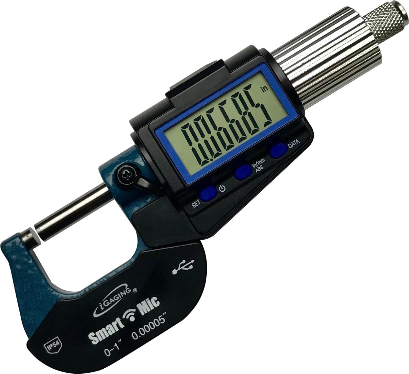 IP54 Micrometer 0-1" / X-Large Display / Bluetooth Output / iGAGING