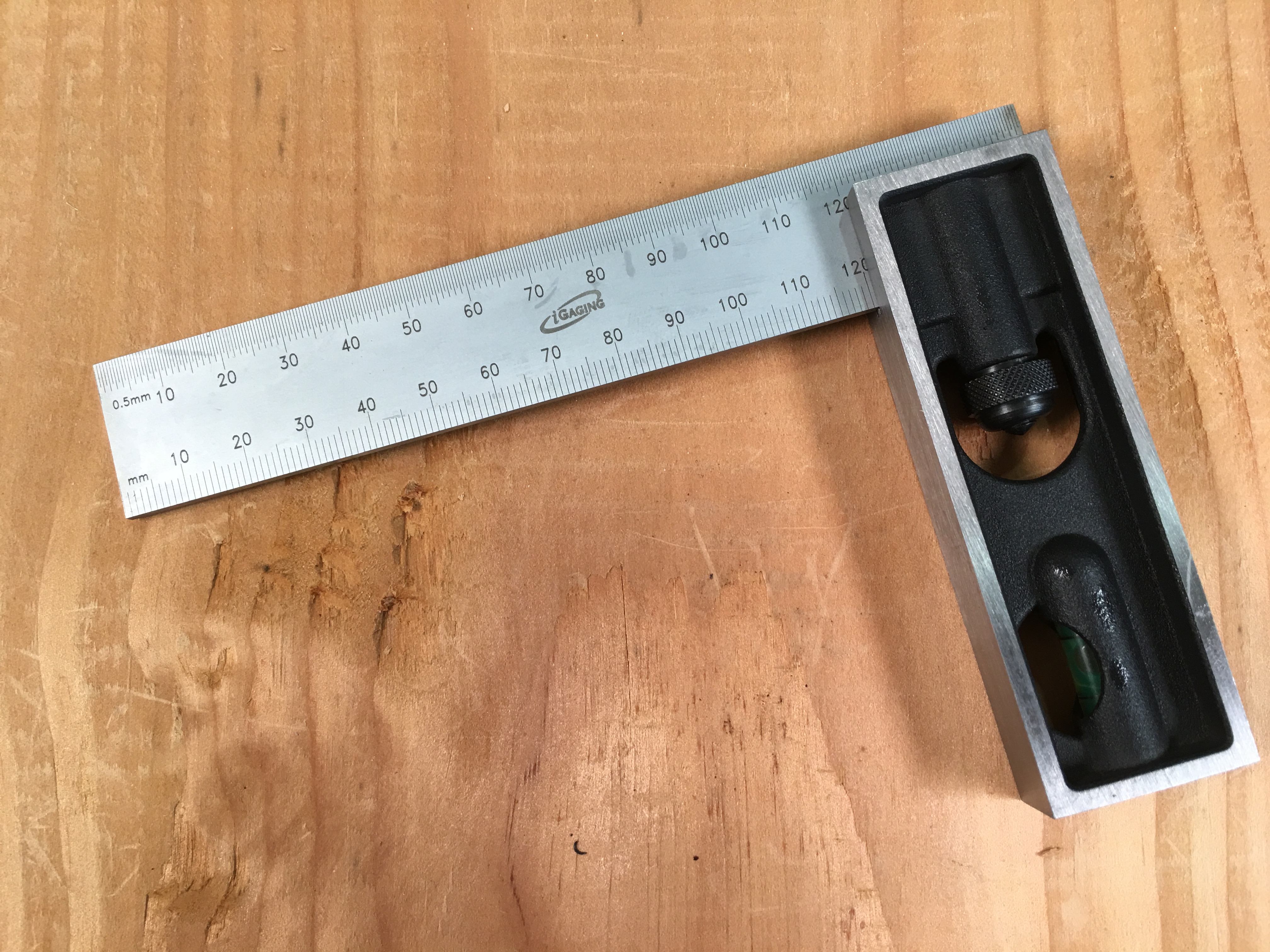 150mm METRIC ONLY Double Square Steel Blade High Precision Woodworking