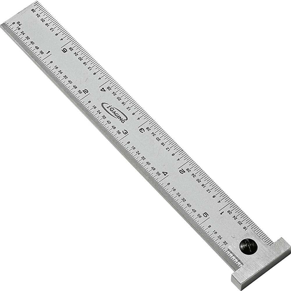 34-006-N iGaging 6 Inch /150 MM Steel Scale ruler 1/32 1/64 1mm