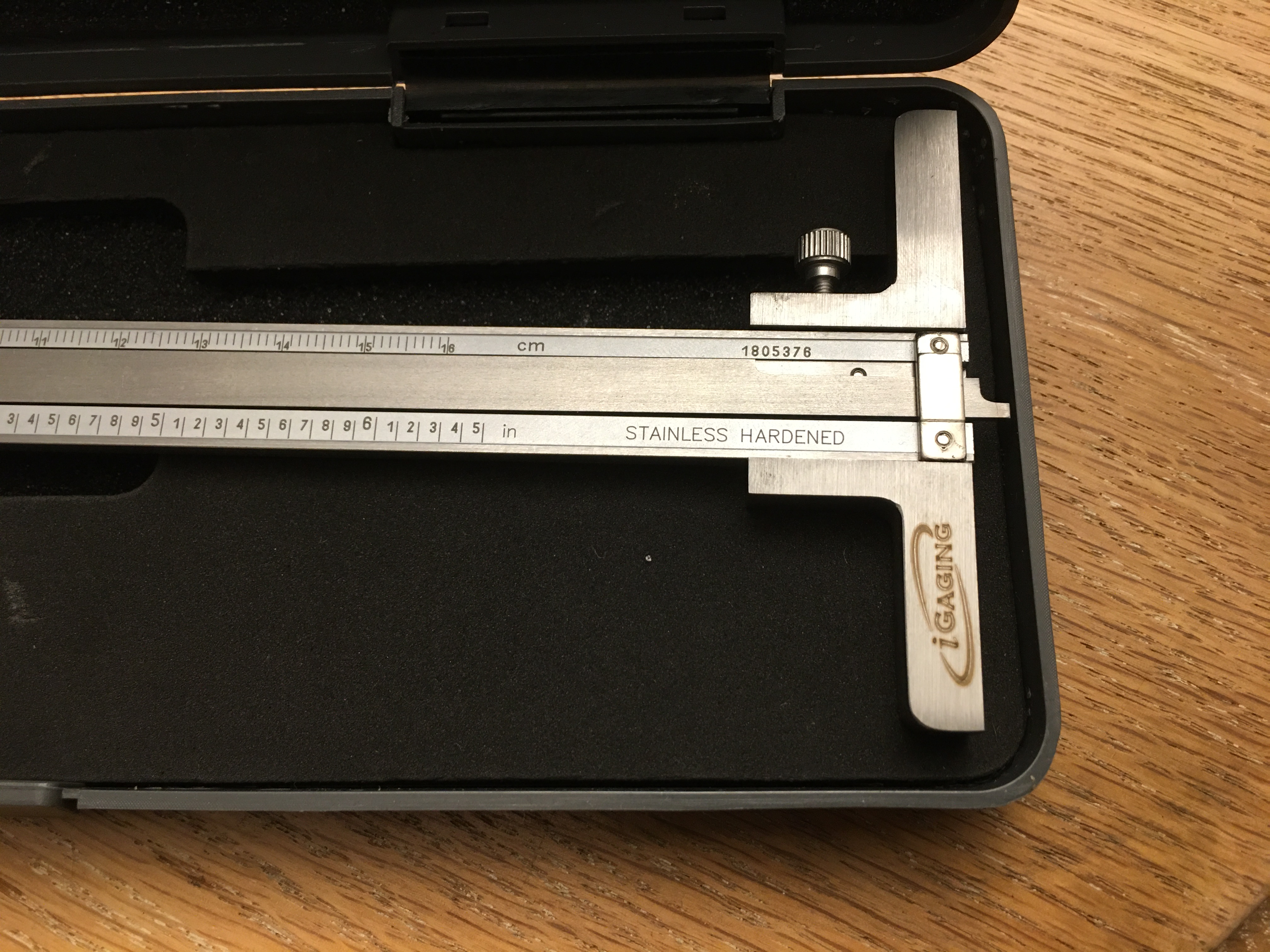  iGaging Dial Caliper 6" 150mm Dual Scale Metric in mm with Depth Base T-Bar