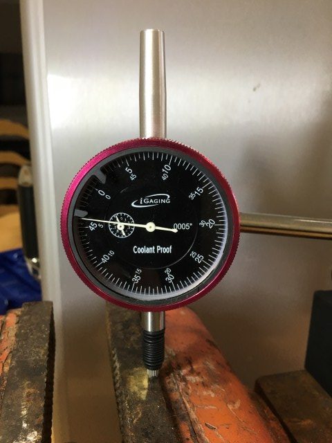 IP65 Red Dial Indicator 0-1" .0005"