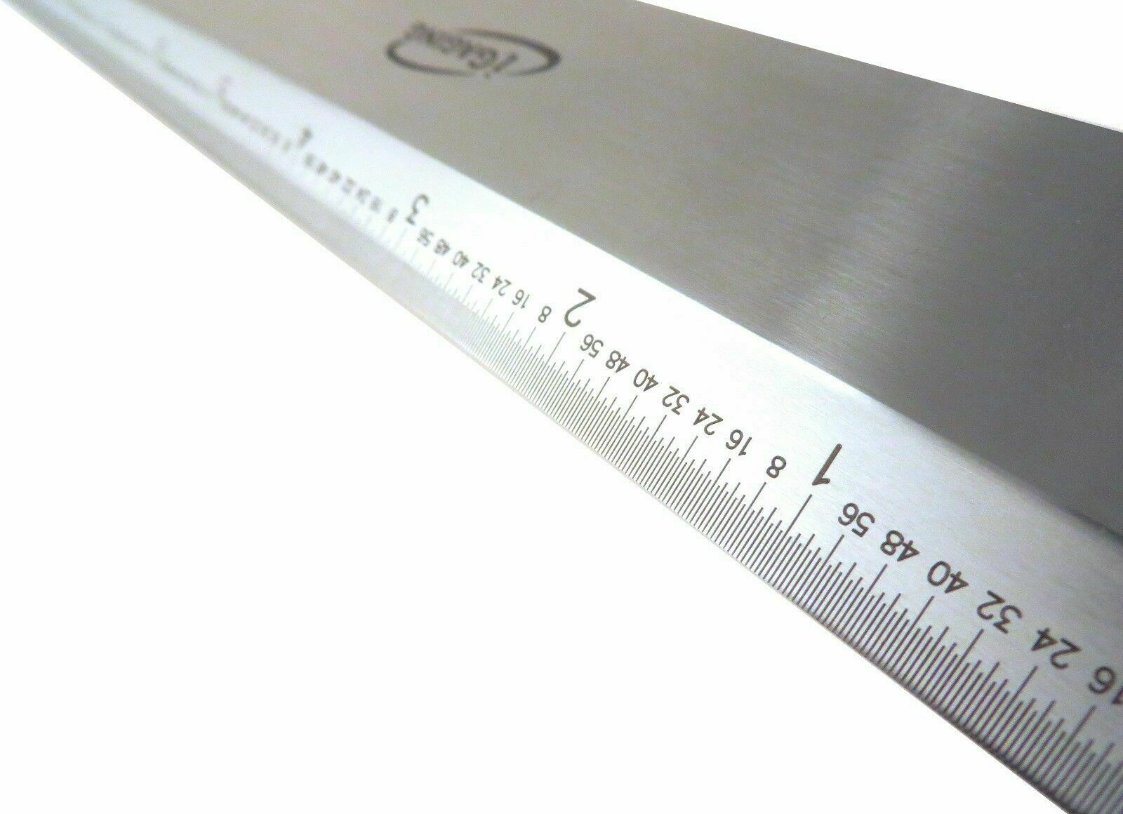 12" straight edge beveled precision ruler hardened steel Ideaengineering.us