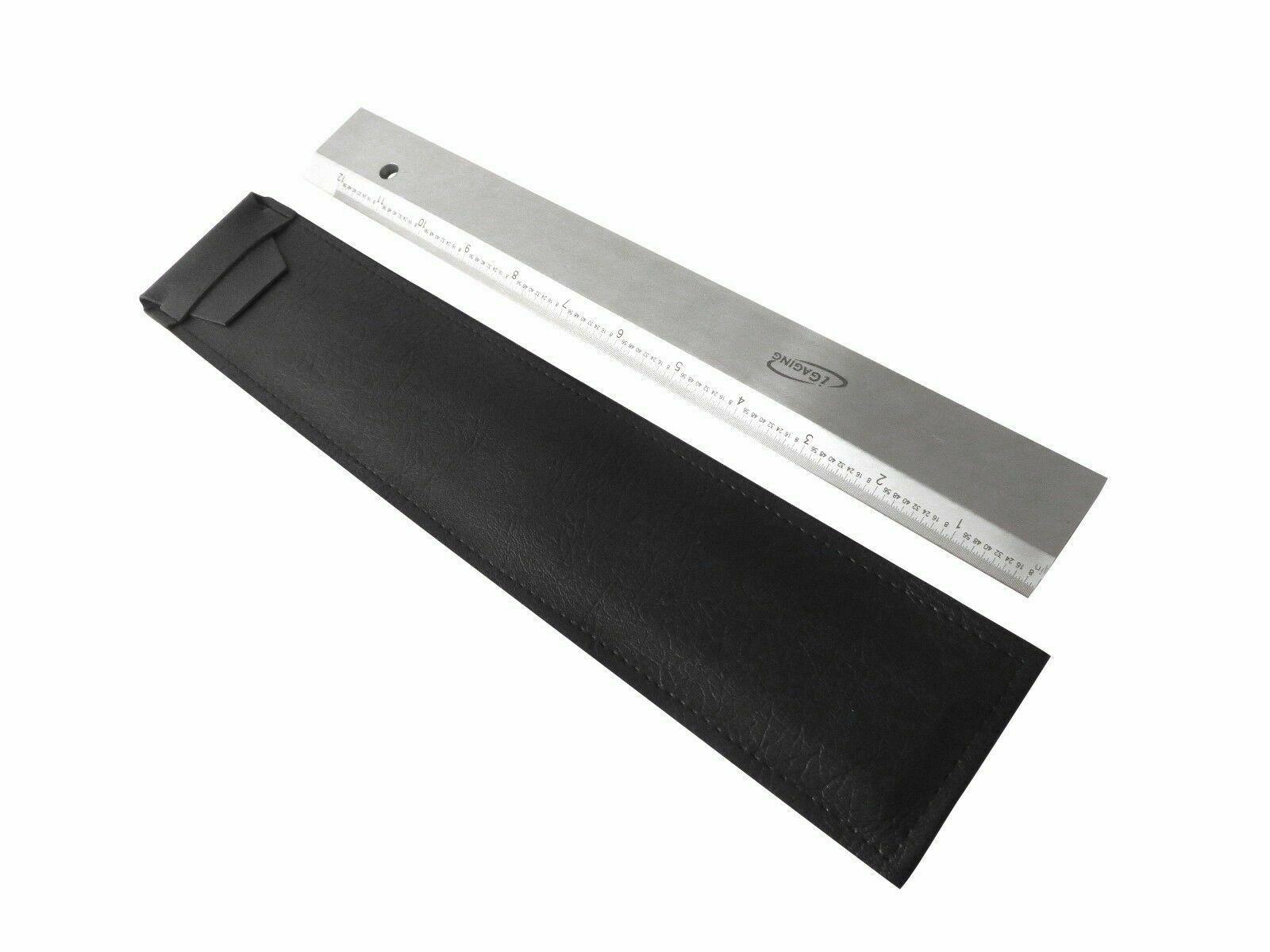 12" straight edge beveled precision ruler hardened steel Ideaengineering.us