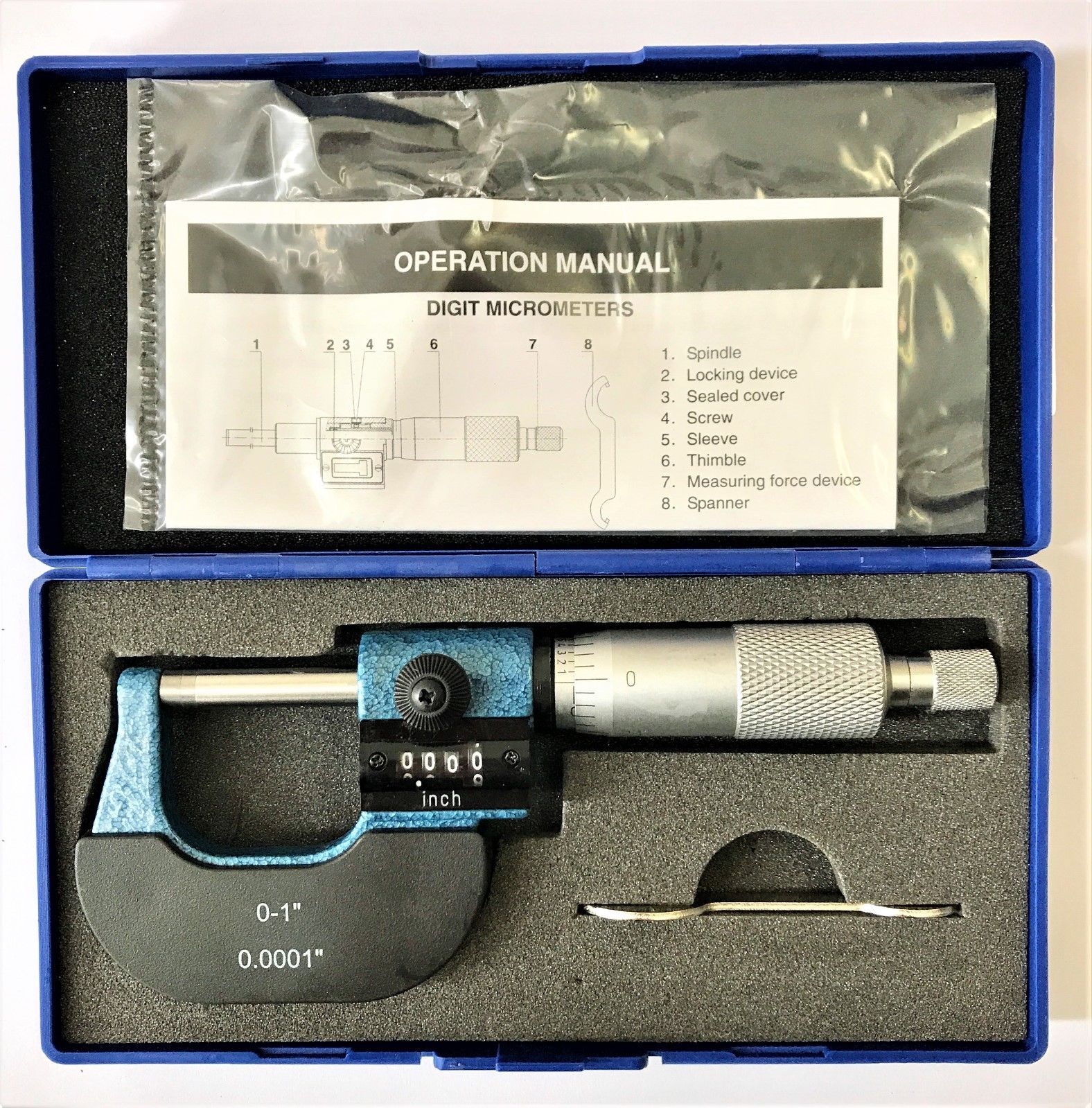 0-1" Mechanical Digital Micrometer