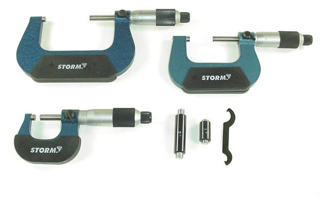 Central Tools Storm 3M113 0-3" Micrometer Set