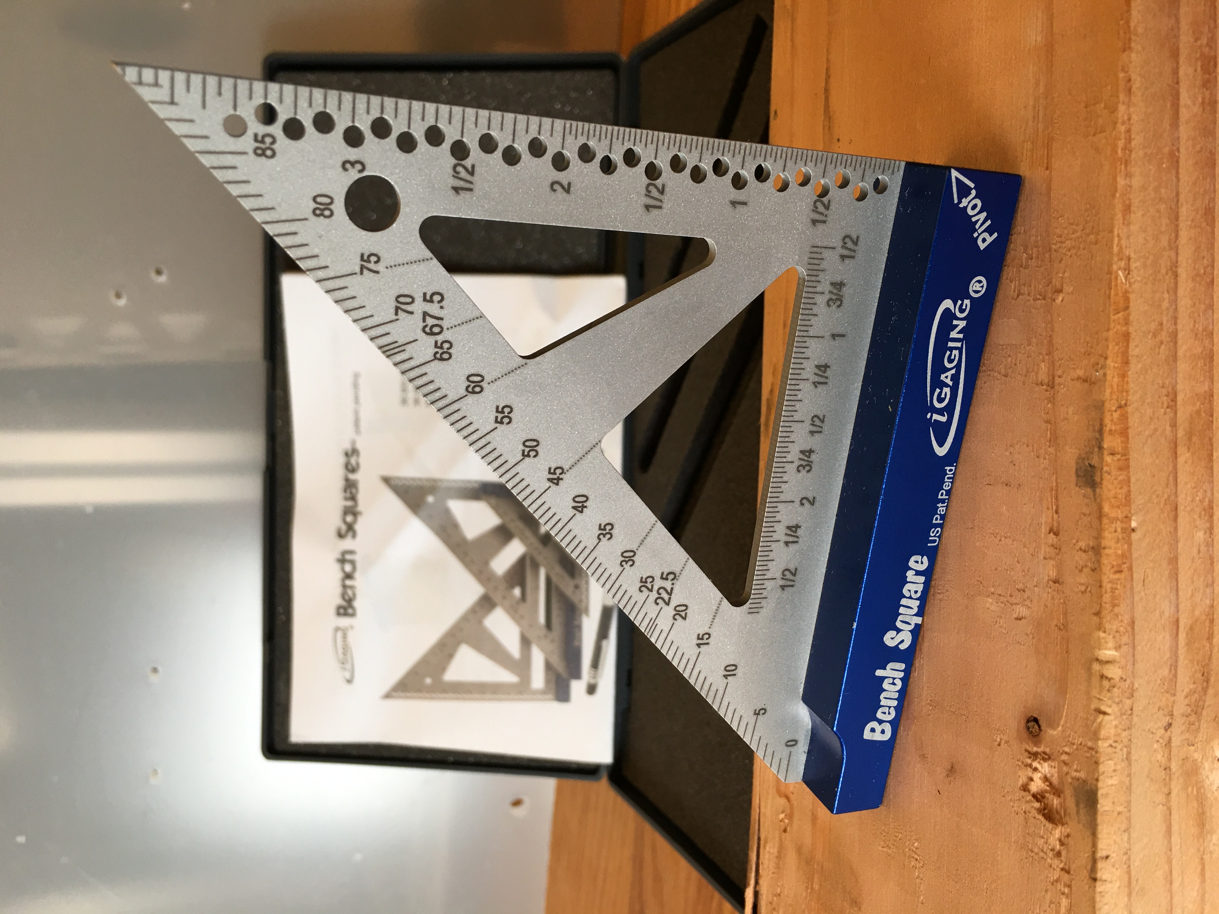 4"  Bench Square Stainless Steel Precision 16th & 32nd Scales