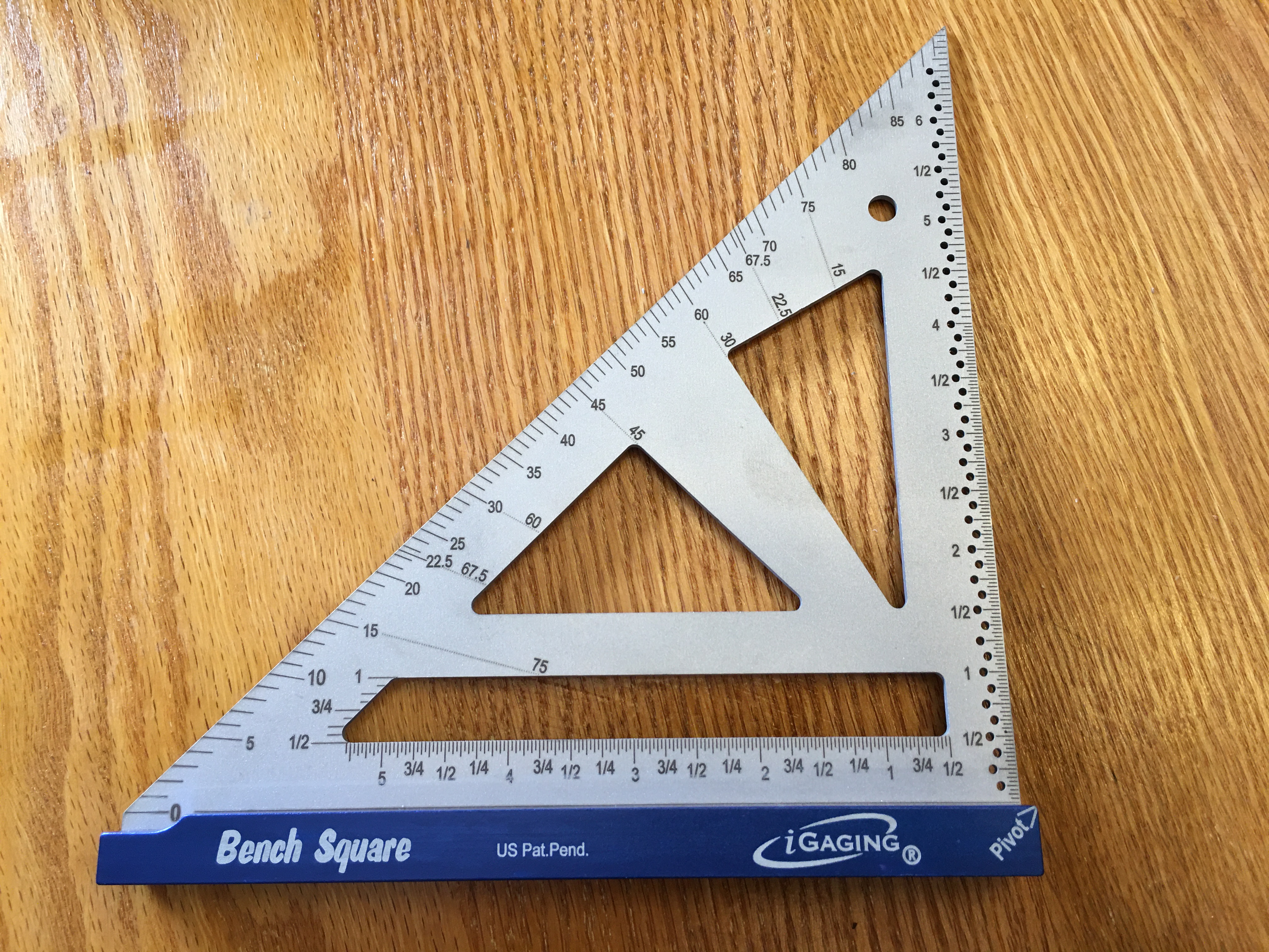 7" Bench Square Stainless Steel Precision 16th & 32nd Scales