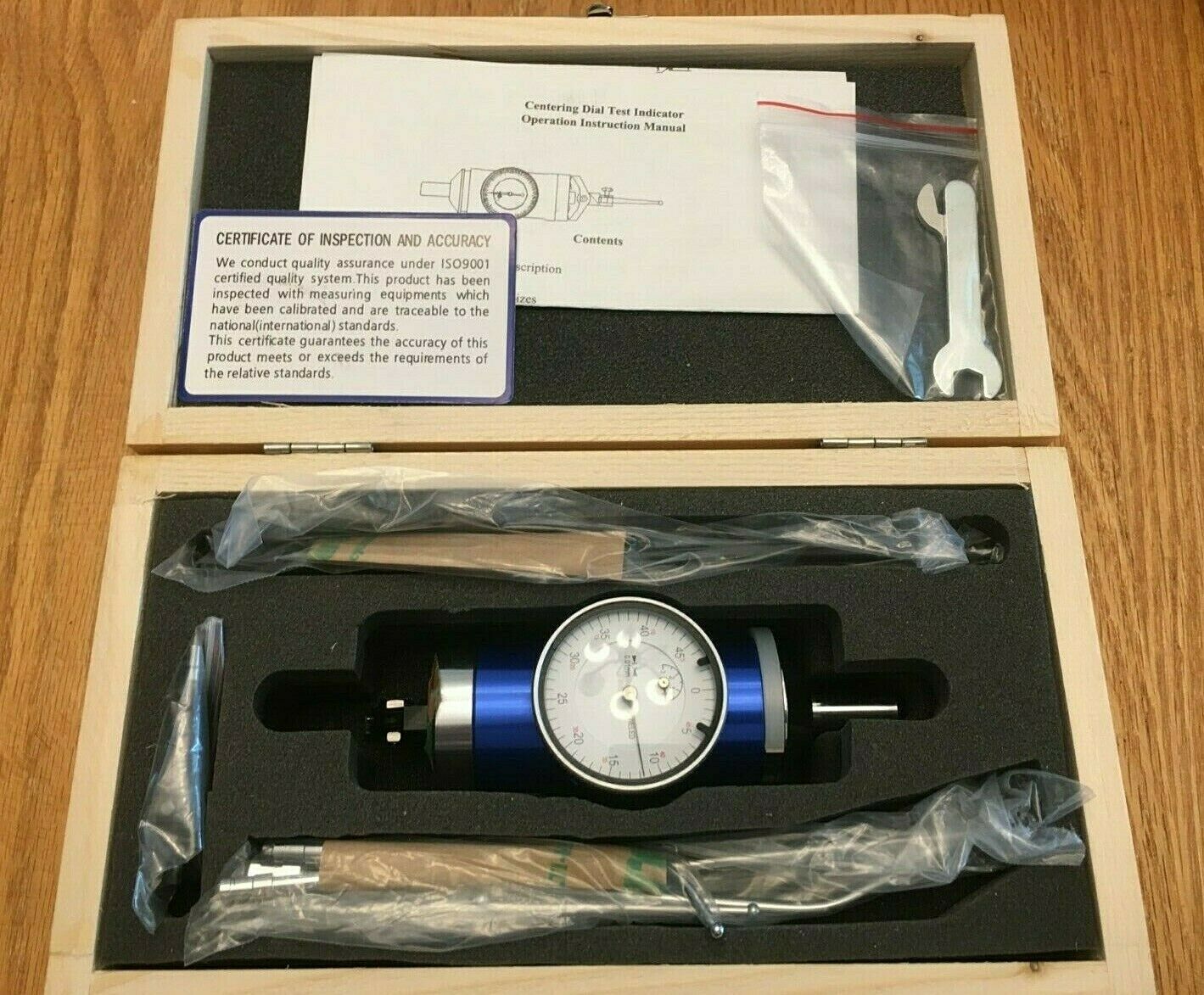 iGaging METRIC CO-AX COAXIAL Centering Test Dial Indicator Complete Set