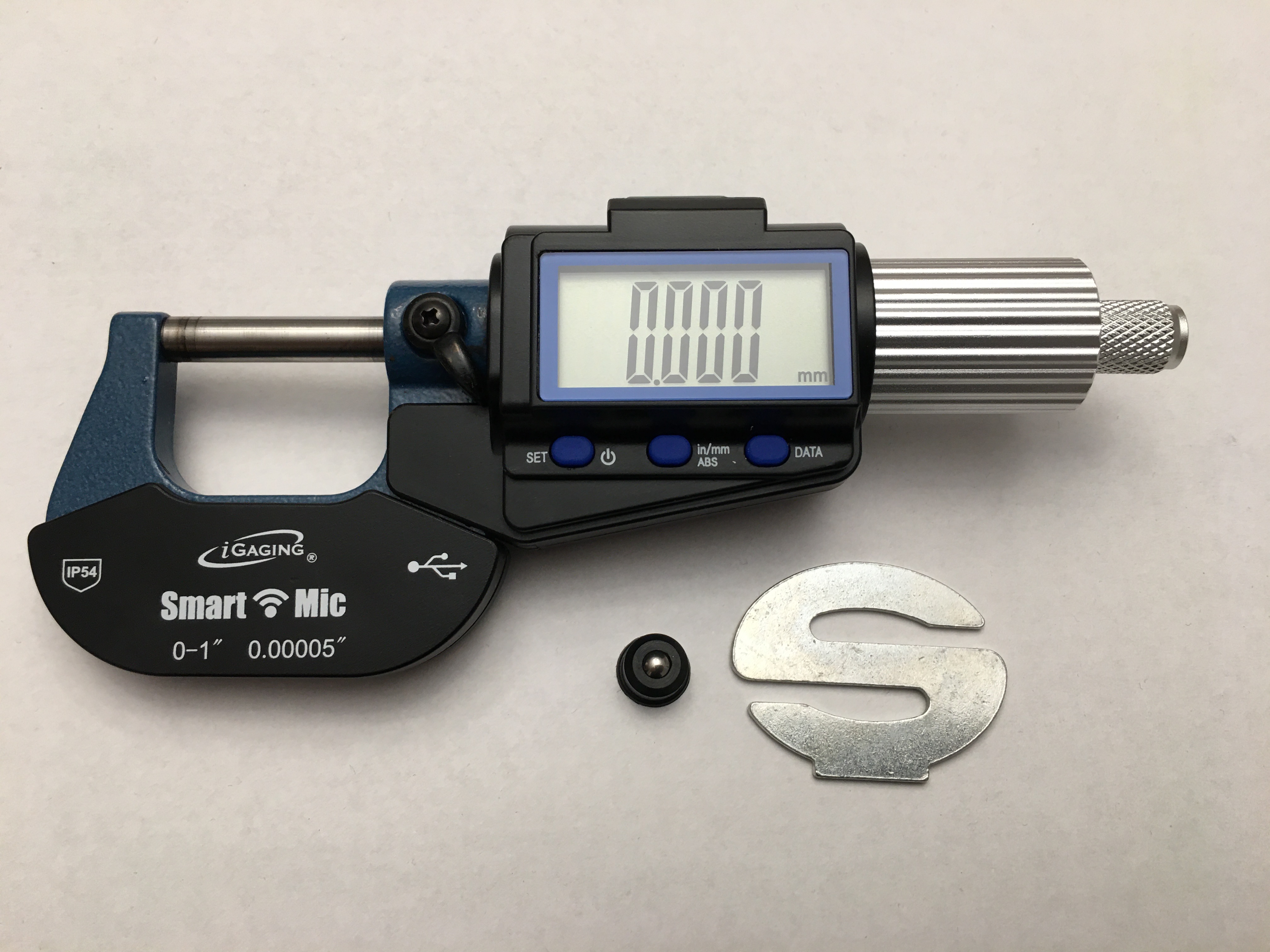 IP54 Micrometer 0-1" / X-Large Display / Bluetooth Output / iGAGING