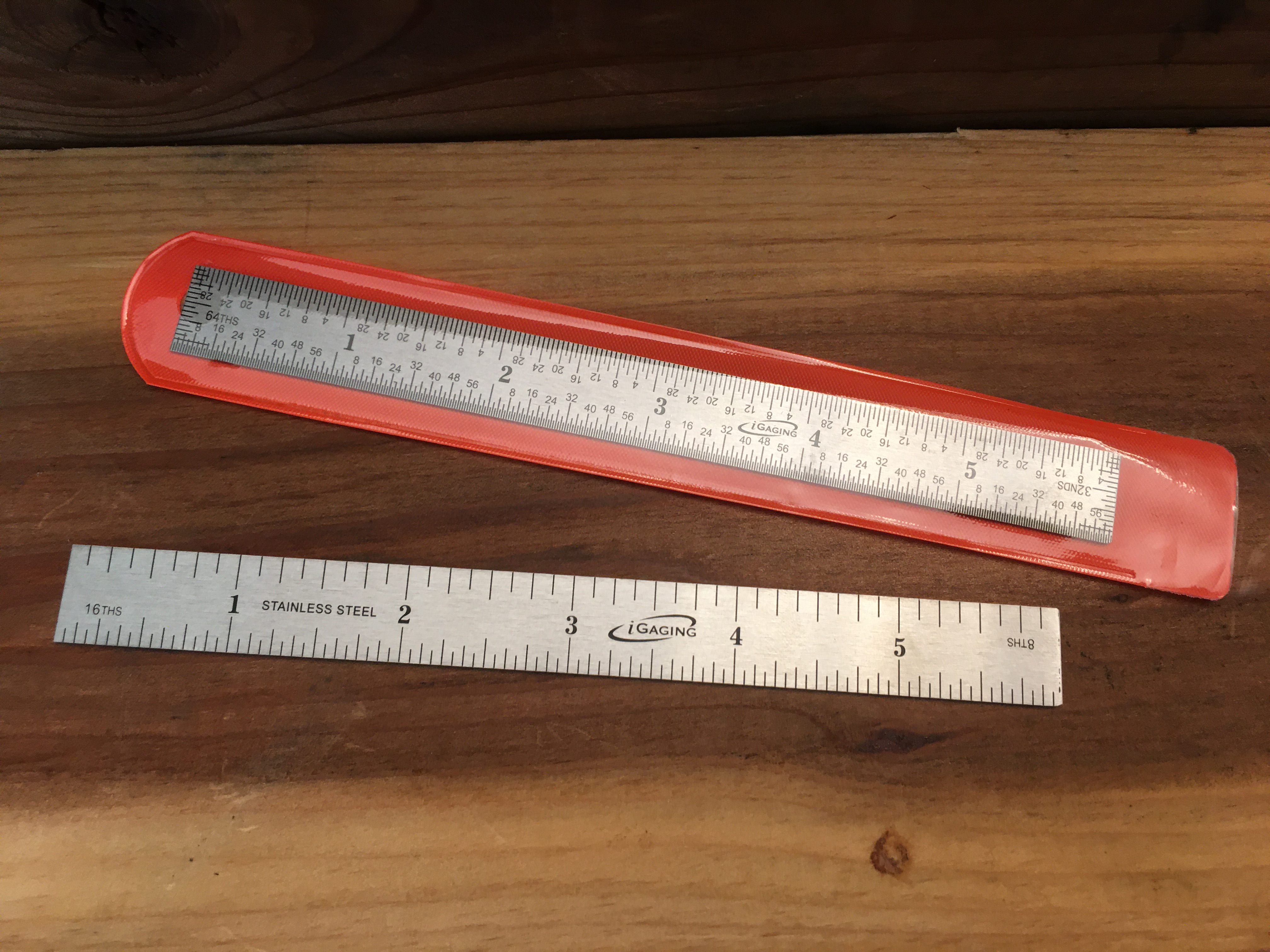 Standard Stainless Steel Pocket Ruler (Slight corner defect)